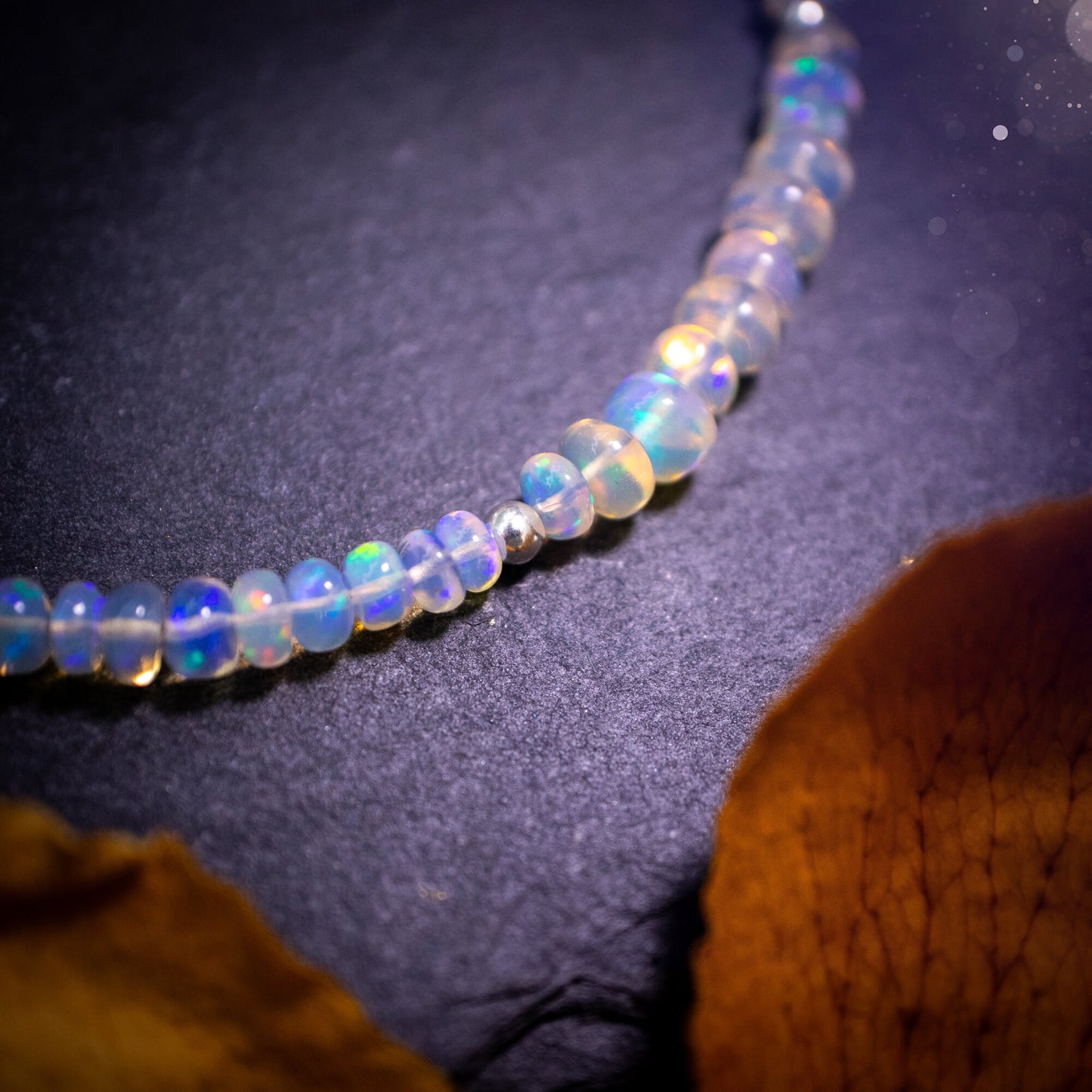 Bold and stunning, Ethiopian Welo Opal stacking Bracelet. This bracelet has been made using the finest opals which are full of beautiful colours and sparkles. Strung on durable yet flexible 49 strand beading wire. Crystal gifts for her.