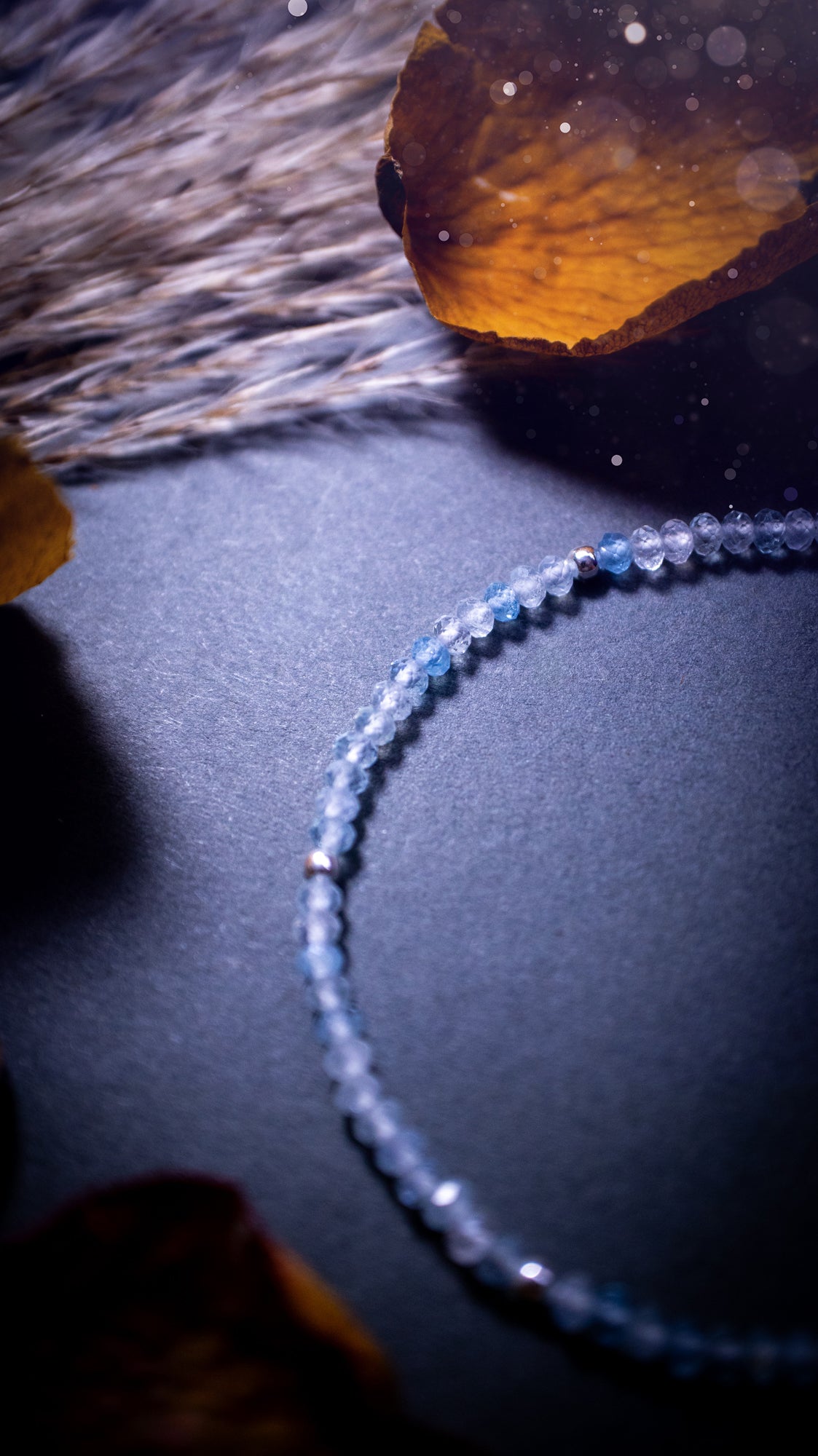 Handmade, made-to-order aquamarine crystal bracelets featuring natural, deep blue stones with a facetted, polished finish. Each bracelet is crafted with high-quality aquamarine beads, symbolizing the March birthstone, and offers a serene, elegant look.