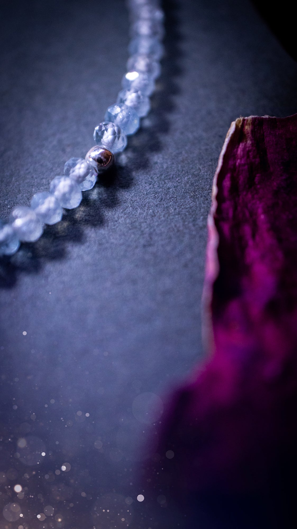 Handmade, made-to-order aquamarine crystal bracelets featuring natural, deep blue stones with a facetted, polished finish. Each bracelet is crafted with high-quality aquamarine beads, symbolizing the March birthstone, and offers a serene, elegant look.