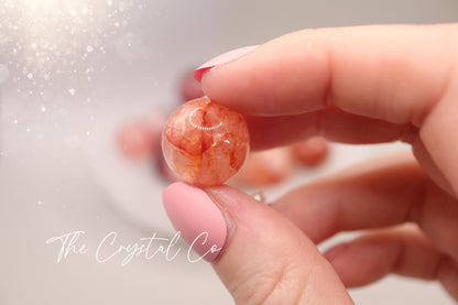 Gorgeous Fire Quartz / Hematoid Mini Sphere Small - for Stability and Concentration