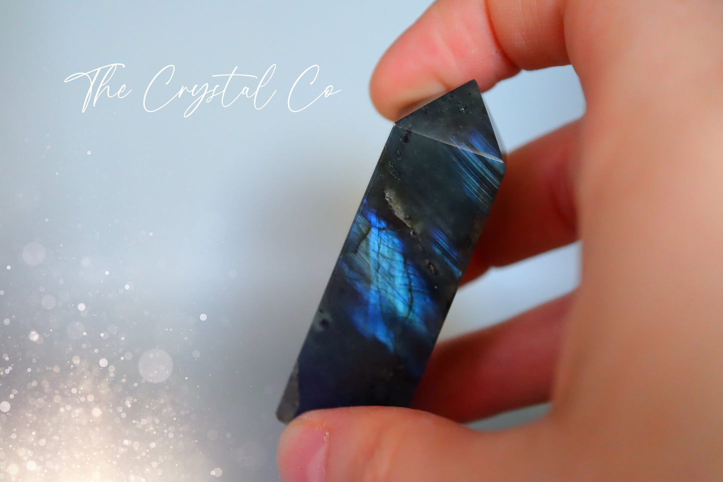 Blue Flash Labradorite Chunky Tower, very flashy, Great Quality, Spiritual for Ritual Work and Protection