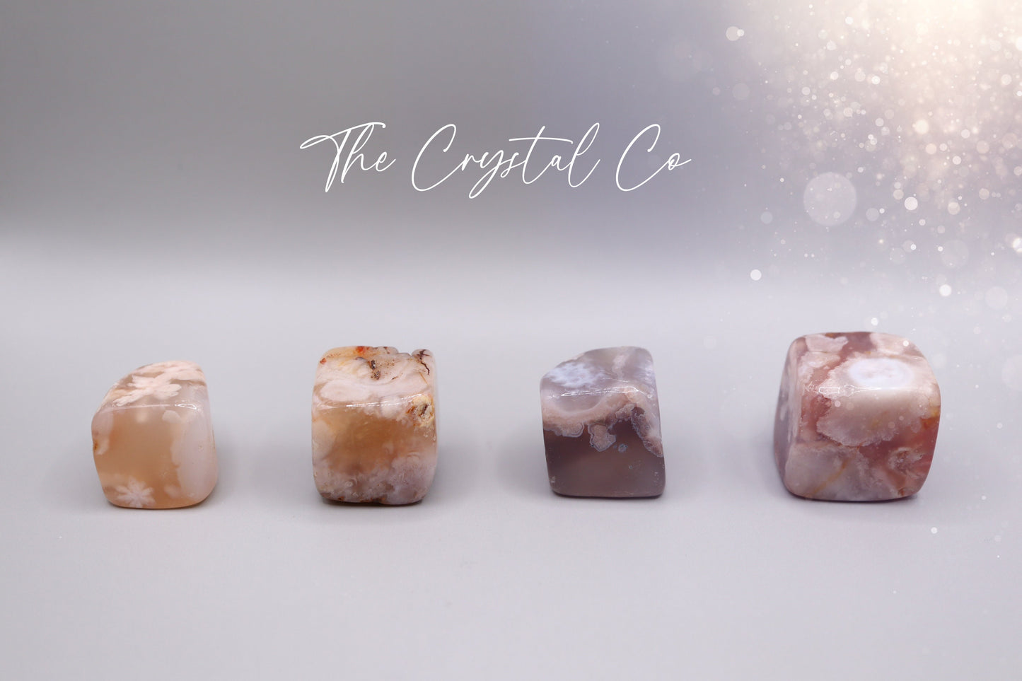 Beautiful Flower Agate / Cherry Flower Crystal Cubes. Some of these little beauties even have little druzy's inside that are full of sparkle. The cubes are full of beautiful colouring and patterns. You will receive one chosen at random. Ideal as pocket crystals and little gifts for crystal lovers.