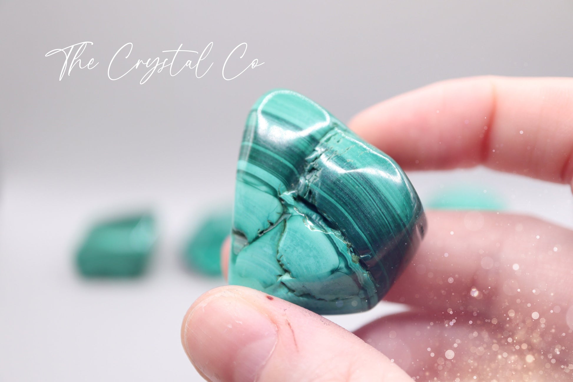 Gorgeous Natural Small and Medium sized Malachite Tumbles - Ideal Pocket Crystals and gifts - For Visualisation and Insight