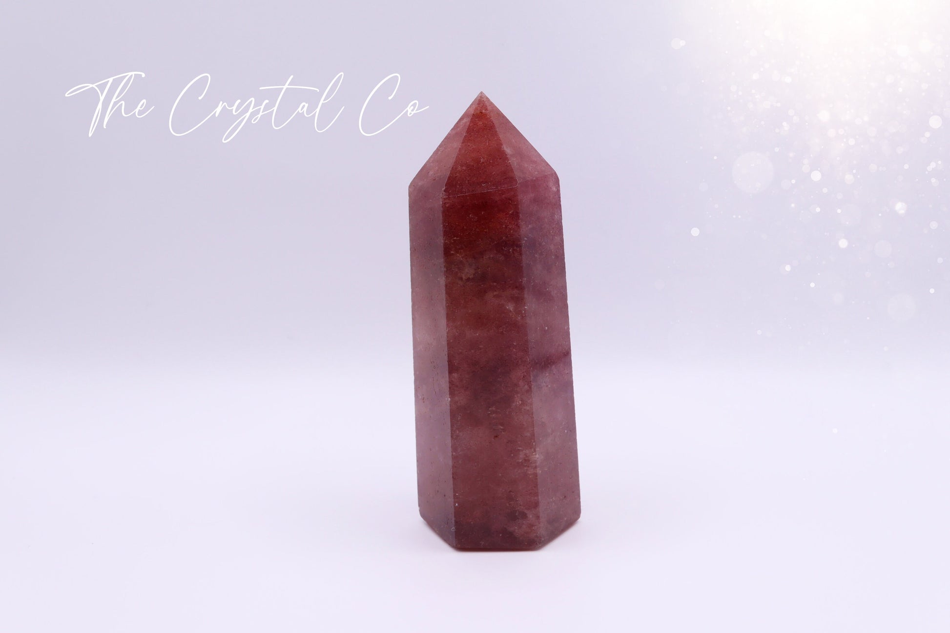 Red Aventurine / Strawberry Quartz Crystal Tower - For perseverance & vitality