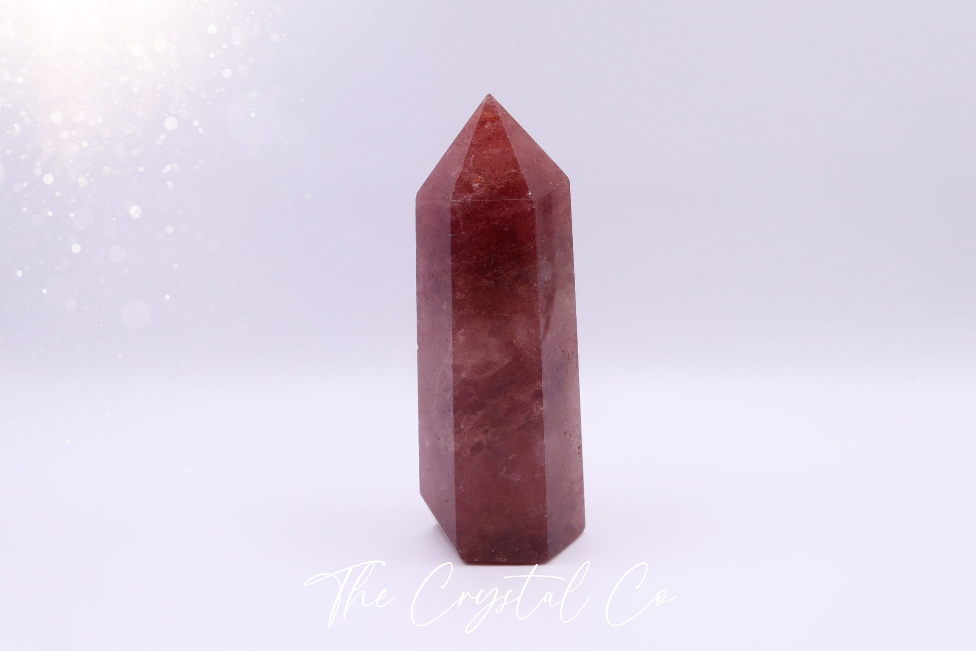 Red Aventurine / Strawberry Quartz Crystal Tower - For perseverance & vitality