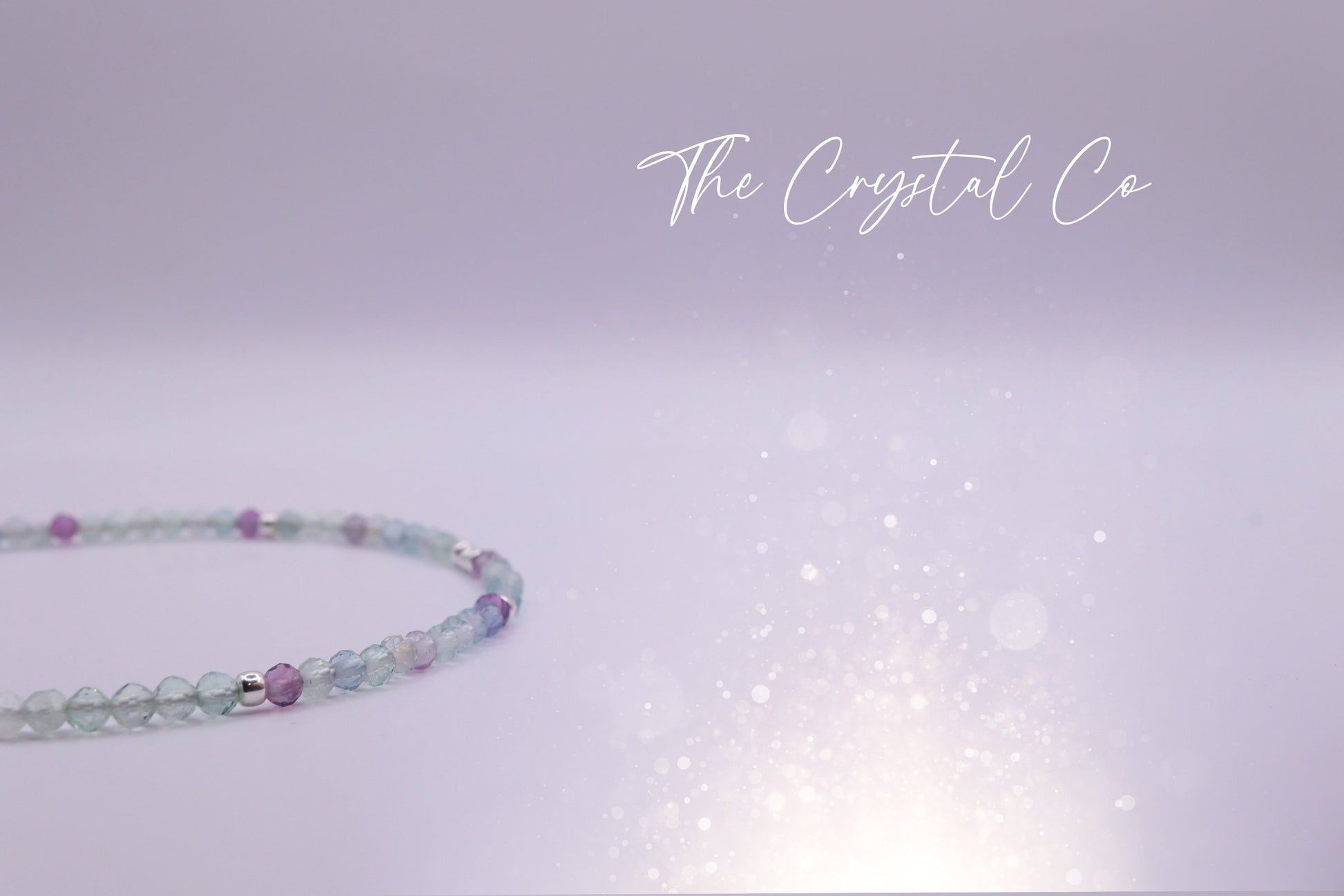 Dainty, natural rainbow fluorite bracelet, 2mm faceted beads - with a choice of findings - for organization & discipline