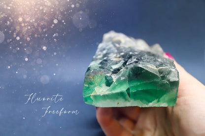 Large Green Fluorite Slab - Crystal Freeform - Crystal Decor - for clarity & structure