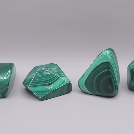 Gorgeous Natural Small and Medium sized Malachite Tumbles - Ideal Pocket Crystals and gifts - For Visualisation and Insight