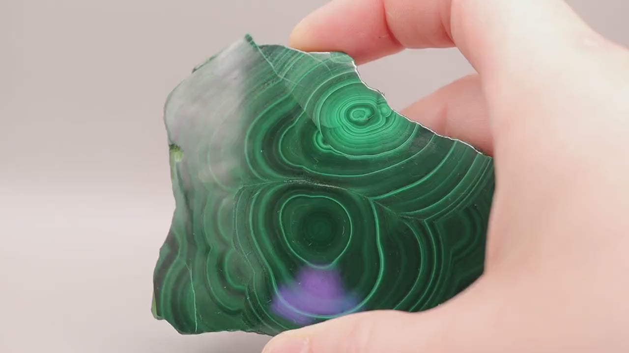 Gorgeous Natural, Polished Malachite Slab, beautiful patterns very pretty, can be used for Visualisation and Insight